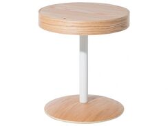 Sivupöytä säilytystila vaalea puu/valkoinen OREGON Sivupöytä säilytystila vaalea puu/valkoinen OREGON