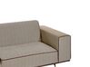 2.5 Seater Linen Sofa Light Brown OSELO_891925