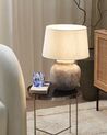 Lámpara de mesa de cerámica beige/blanco 47 cm MAREB_822599
