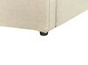 Łóżko z pojemnikiem tapicerowane 180 x 200 cm beżowe DREUX_861194