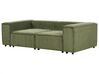 Modulär soffa 2-sits jumbo cord grön APRICA_894996
