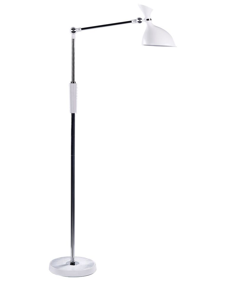 Lámpara de pie LED blanco/negro/plateado 169 cm ANDROMEDA_855331