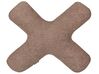 2 dekorative puder teddy brun bogstaver HESPERIS_888257