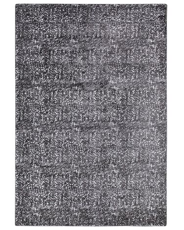 Teppich dunkelgrau-silber 160 x 230 cm abstraktes Muster Kurzflor ESEL