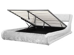 Parisänky sametti säilytystila hopea 160 x 200 cm AVIGNON Parisänky sametti säilytystila hopea 160 x 200 cm AVIGNON