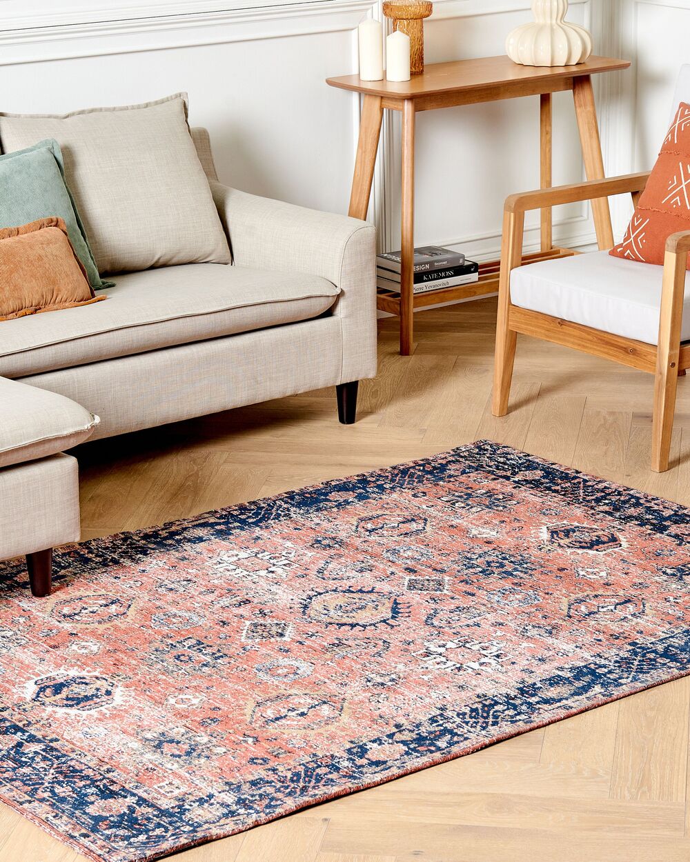 Red and outlet blue rug