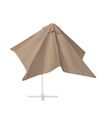 Parasol de jardin carré 250 x 250 cm beige sable   MONZA_699644