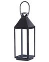 Lanterne-bougie en acier noir 54 cm BALI_824995