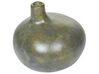 Dekoratívna terakotová váza 18 cm sivá/zlatá KLANG_893529