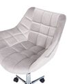 Velvet Desk Chair Grey LABELLE_854947