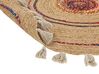 Okrúhly jutový koberec ⌀ 140 cm béžový OBAKOY_886873