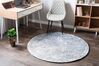 Okrúhly koberec ⌀ 140 cm sivá melanž DEMRE_820705
