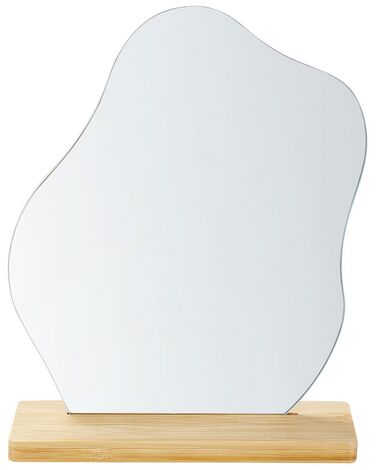 Specchio da tavolo legno chiaro  22 x 19 cm LOZERE