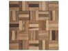 Mesa de centro de madera de teca oscura 45 x 45 cm GAMETI_704547
