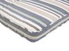 Sun Lounger Pad Cushion Blue and Beige TOSCANA/JAVA_695651