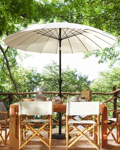 Aurinkovarjo vaalea beige ⌀ 255 cm BAIA Aurinkovarjo vaalea beige ⌀ 255 cm BAIA