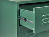 Metallskåp med 4 lådor mörkgrön ENAGO_868186