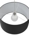 Lámpara de techo de poliéster negro/blanco 105 cm ELBE_75762