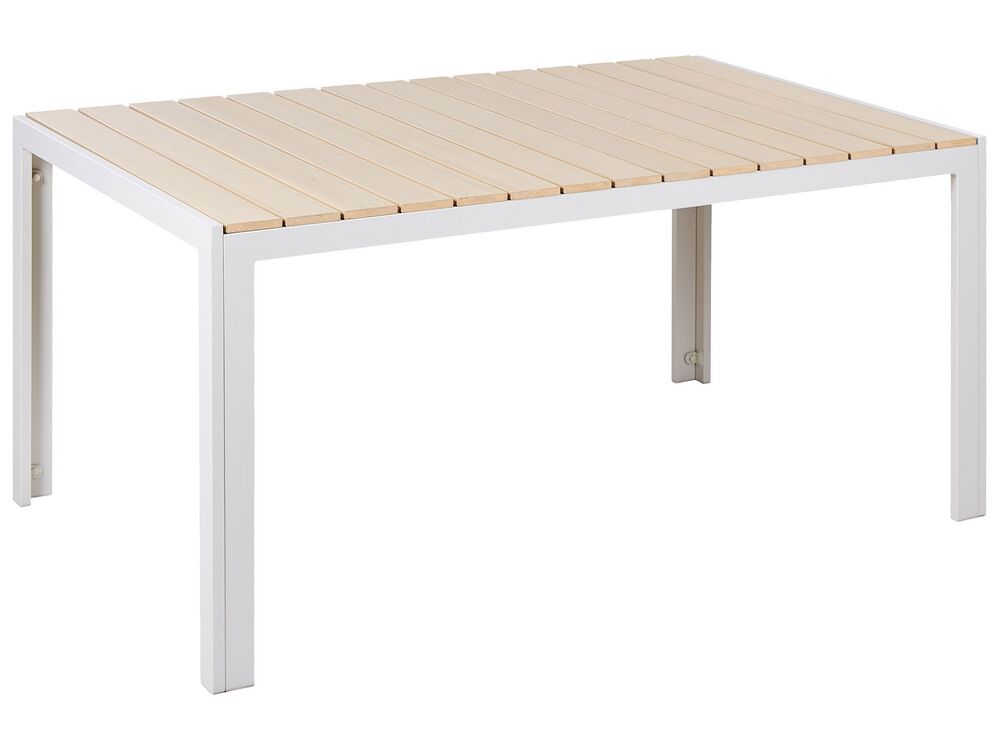 Table à manger pliante de jardin 70x70 cm couleur claire bois JAVA LIGHT