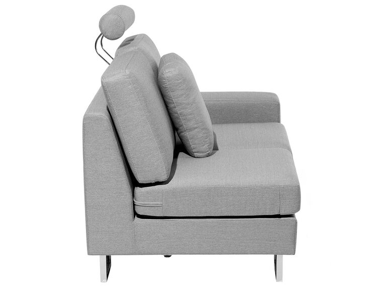 Left Hand Corner Fabric Sofa Light Grey STOCKHOLM Beliani.co.uk