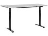 Electric Adjustable Standing Desk 160 x 72 cm Grey and Black DESTINAS_899675