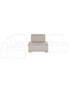 Fabric 1-Seat Section Beige TIBRO_810941