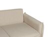 Fabric Sofa Bed with Storage Beige KRAMA_898317