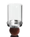 Kerzenständer Glas / Metall braun 38 cm PADRE_789707