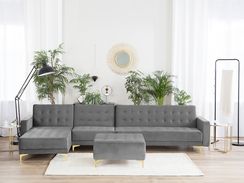 5-istuttava kulmavuodesohva ja rahi sametti oikeak. harmaa ABERDEEN 5-istuttava kulmavuodesohva ja rahi sametti oikeak. harmaa ABERDEEN