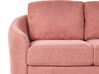 Sofa Set Polsterbezug rosa / gold 6-Sitzer TROSA_851926