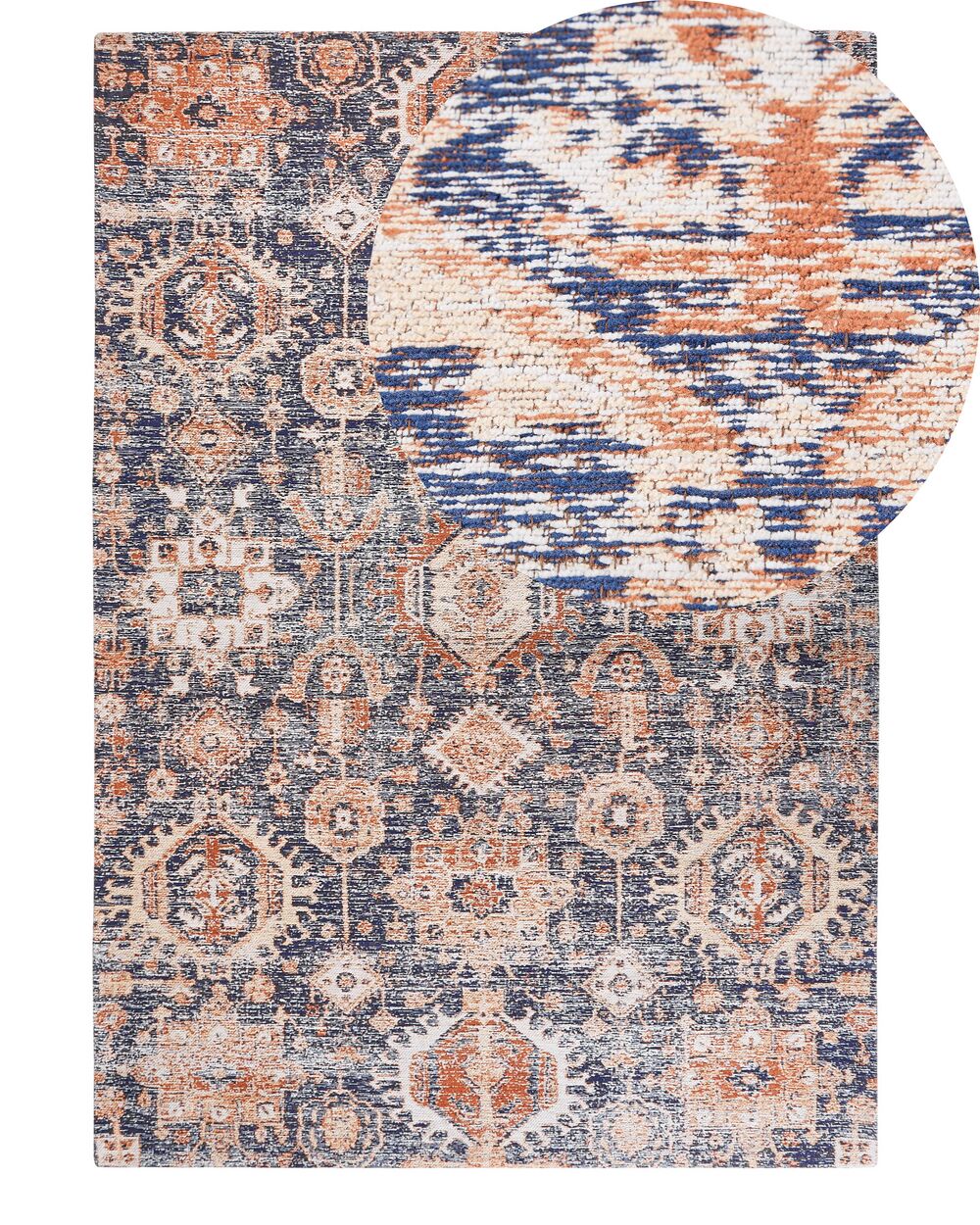 Red and shop blue rug