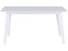 Rozkladací jedálenský stôl 150/195 x 90 cm biely SANFORD_675486