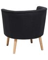 Fabric Tub Chair Black ODENZEN_710496