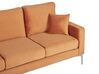 3 Seater Velvet Sofa Orange GAVLE_813734
