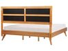 EU Super King Size Bed Light Wood POISSY_912615
