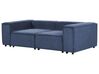 2-Sitzer Sofa Cord dunkelblau APRICA_909012