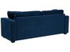 3 Seater Velvet Sofa Navy Blue FALUN_711104