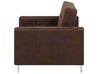 Faux Leather Armchair Brown ABERDEEN_796296