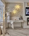 Sapin de Noël avec décoration LED 160 cm blanc LAPPI_901591