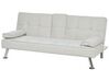 Fabric Sofa Bed Beige ROXEN_898223