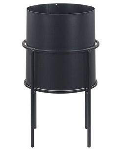 Kukkateline rauta musta 16 x 16 x 28 cm MILEA