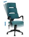 Swivel Office Chair Teal Blue GRANDIOSE_834297