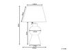 Ceramic Table Lamp Grey FABILOS_878689