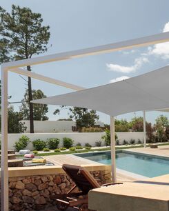 Aurinkopurje neliö harmaa 300 x 300 cm LUKKA