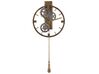 Iron Skeleton Pendulum Wall Clock ø 30 cm Gold MARCOTE_784460