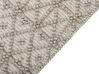 Teppich Wolle sandbeige 160 x 230 cm Kurzflor ALUCRA_856243