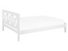 Łóżko drewniane 160 x 200 cm białe TANNAY_734432