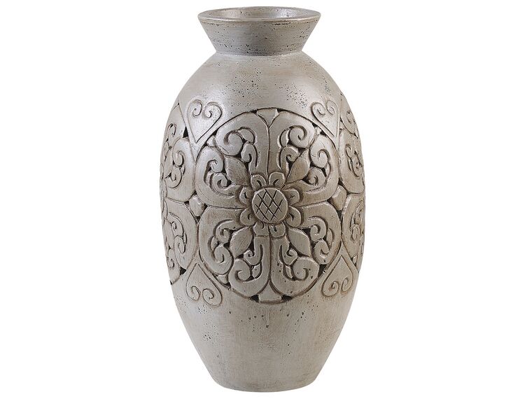 Dekorativní váza terakota 52 cm šedá ELEUSIS_791749