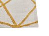 Tapis en coton blanc cassé et jaune 160 x 230 cm MARAND_842998