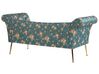 Chaise Lounge Floral Pattern Blue NANTILLY_782145
